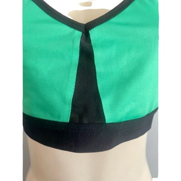 Nike Dri Fit Sports Bra Green & Black size XL - Picture 3 of 7